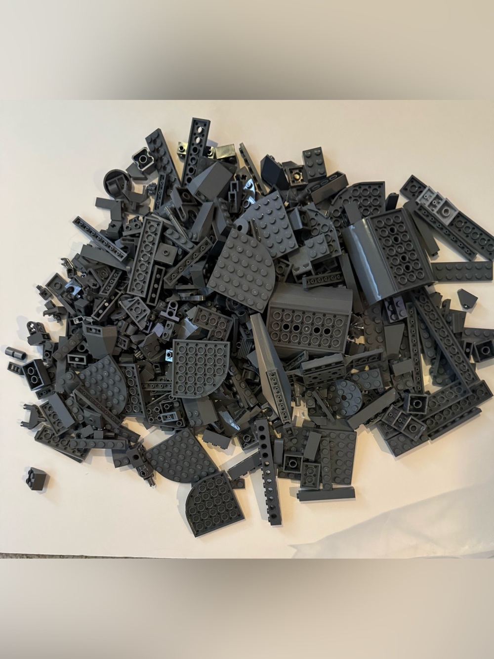 LEGO Dark Gray & Black Bulk Lot – Technic Parts, Panels, Plates